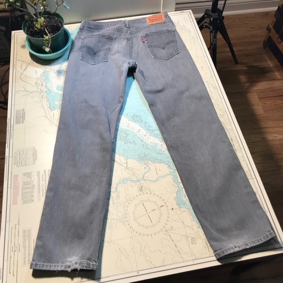 Levi's Red Tab 514 Grey Jeans - Picture 4 of 7